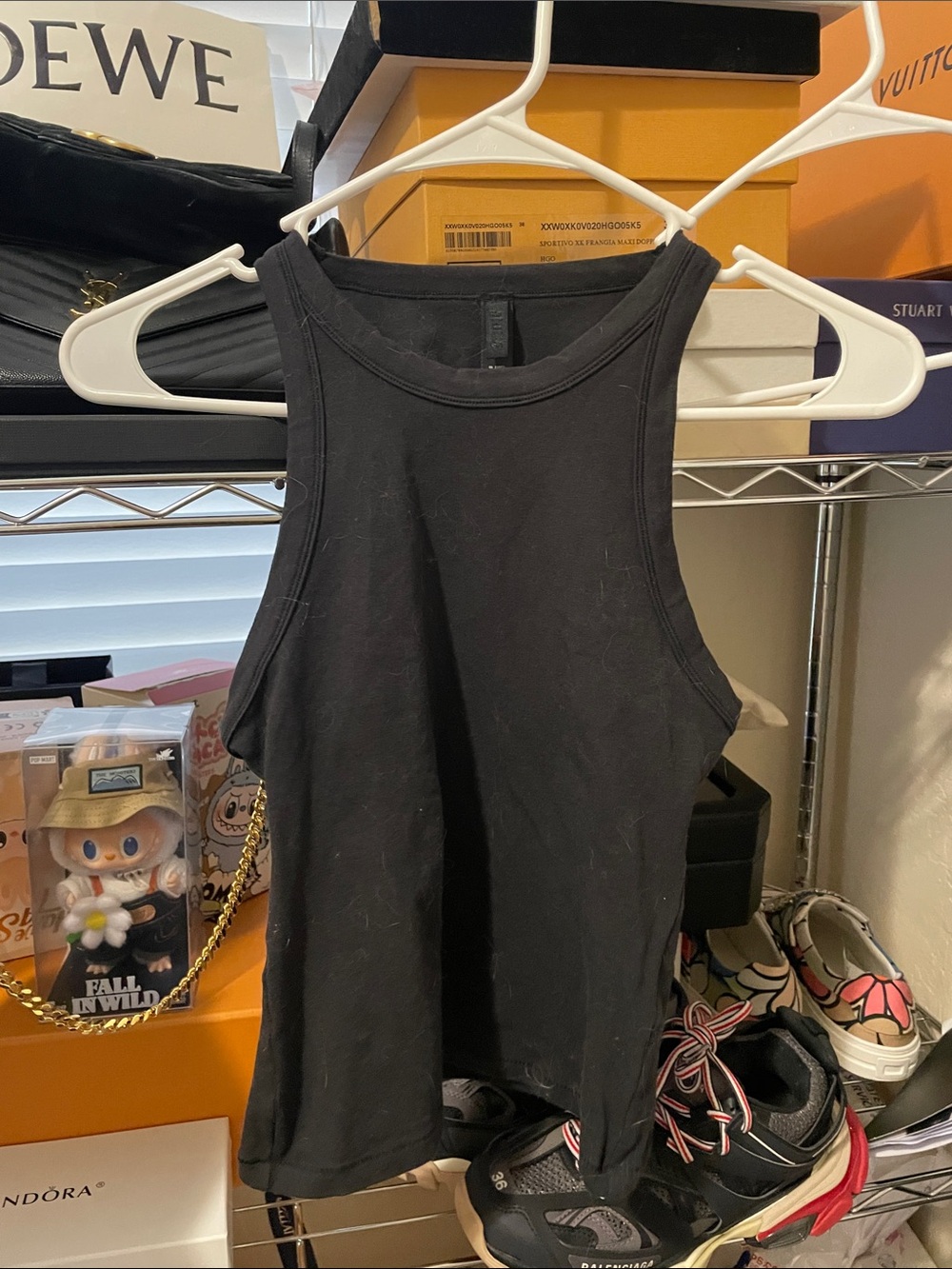 SKIMS Black Women's Ribbed Tank Top